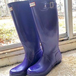 Hunter Tall Purple Rain Boots
